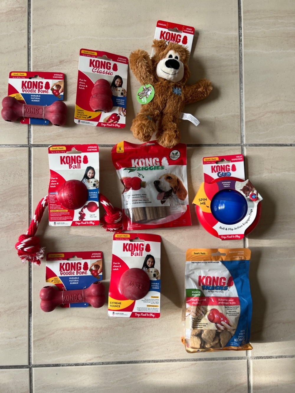 KONG small dog bundle of toys & Treats